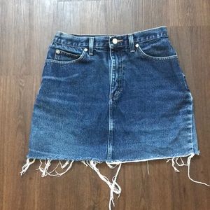 High Waist Denim Skirt